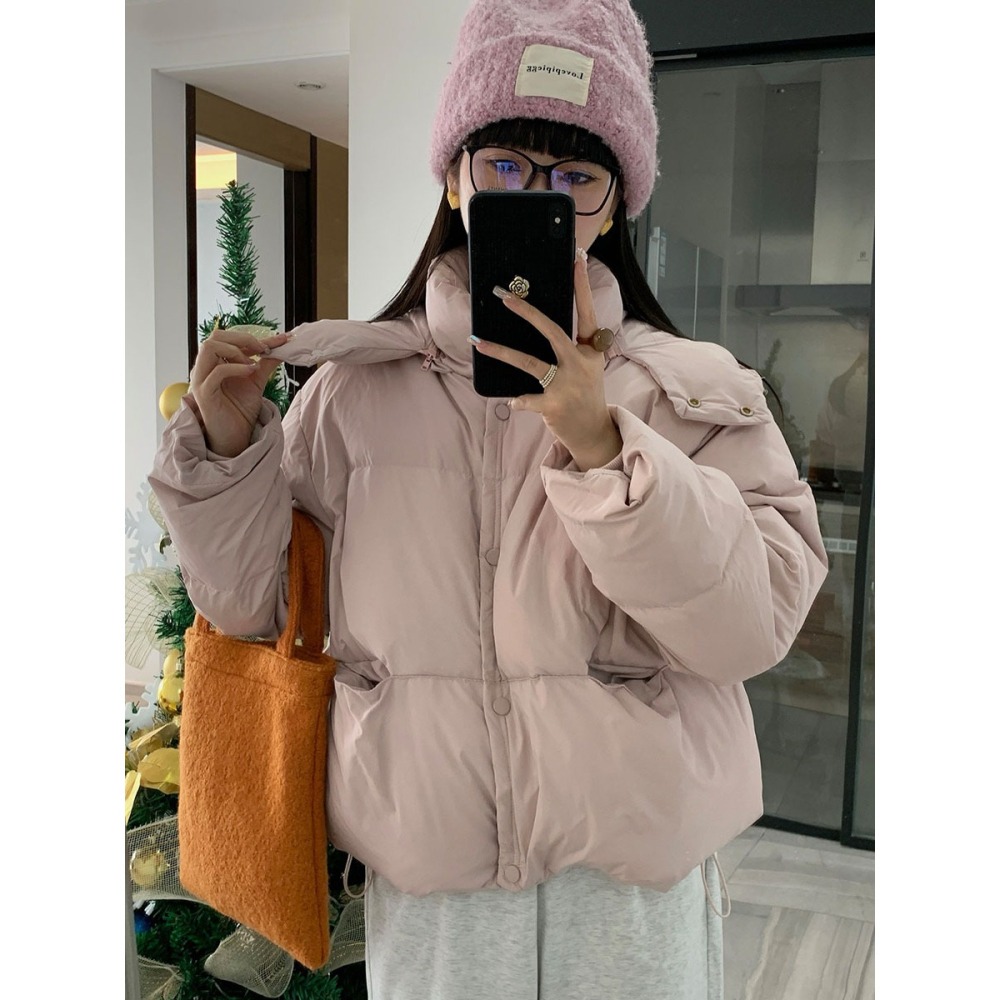 短款連帽可拆鴨絨外套-細節圖4