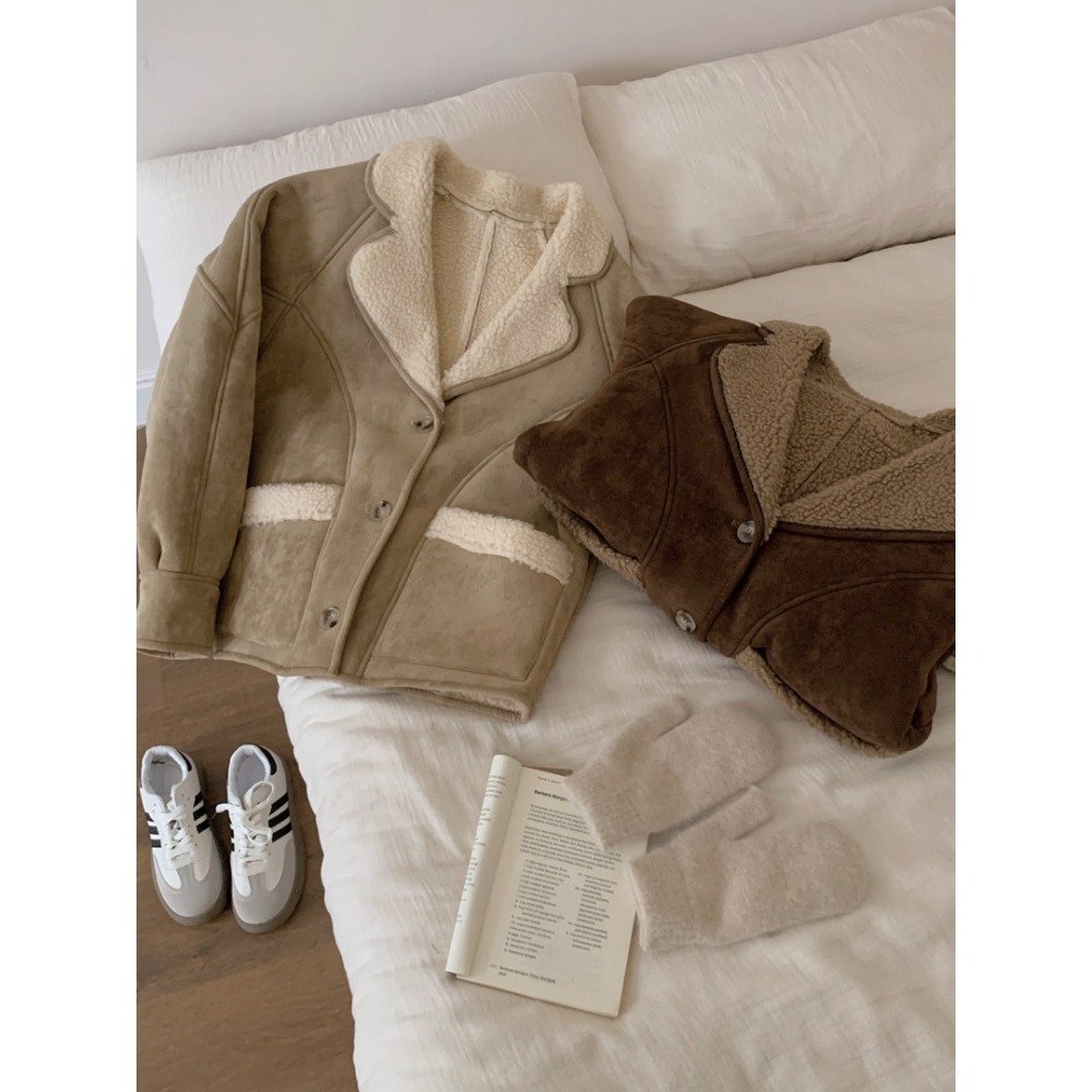 麂皮羔羊機車外套-細節圖7