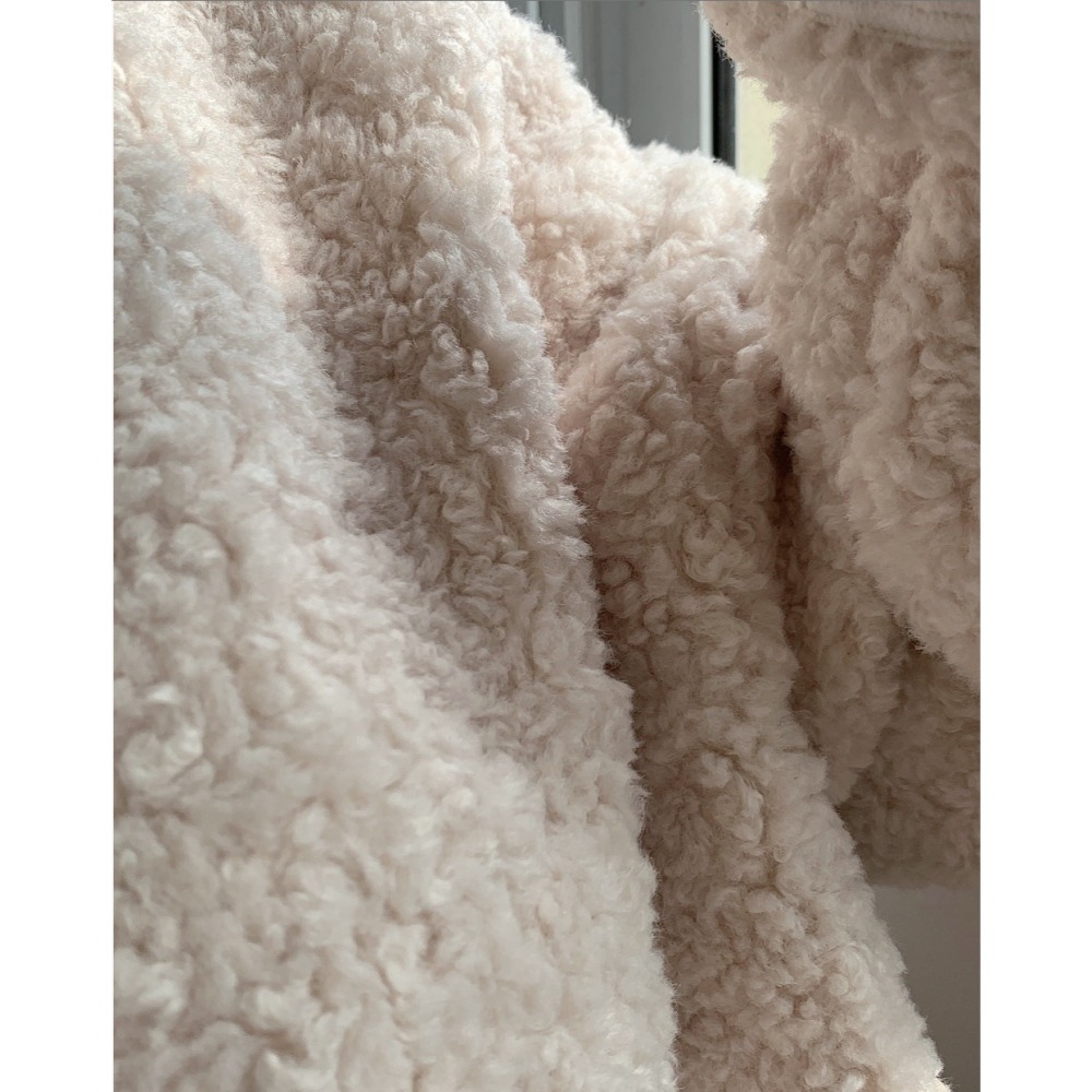 小綿羊羔羊絨外套-細節圖5