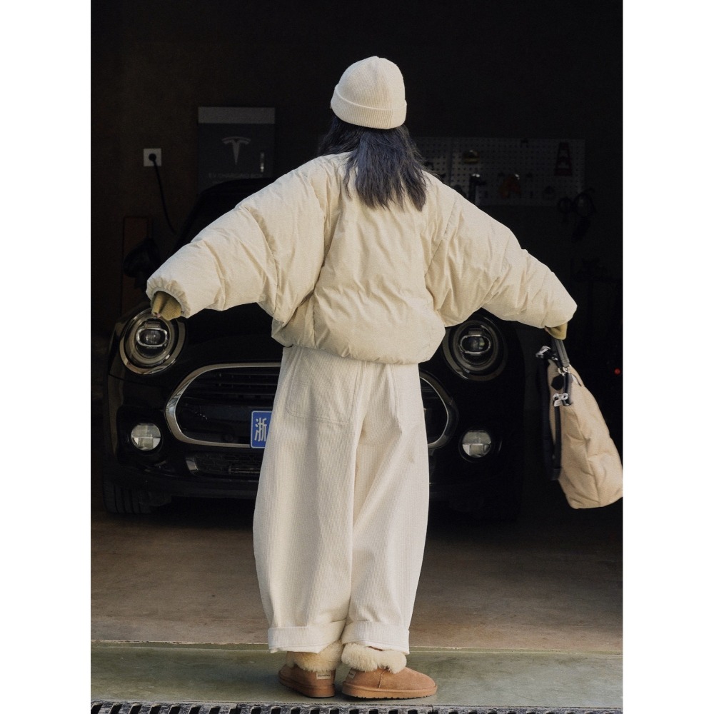 牛角麵包鴨絨外套-細節圖2