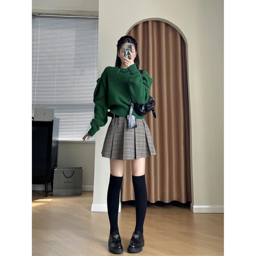 泡泡袖針織毛衣-細節圖4