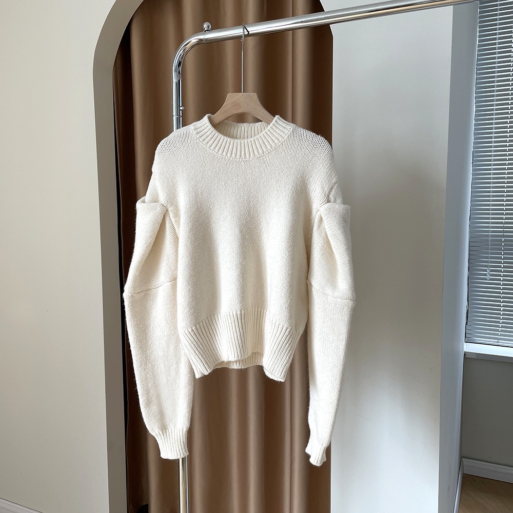 泡泡袖針織毛衣-細節圖5