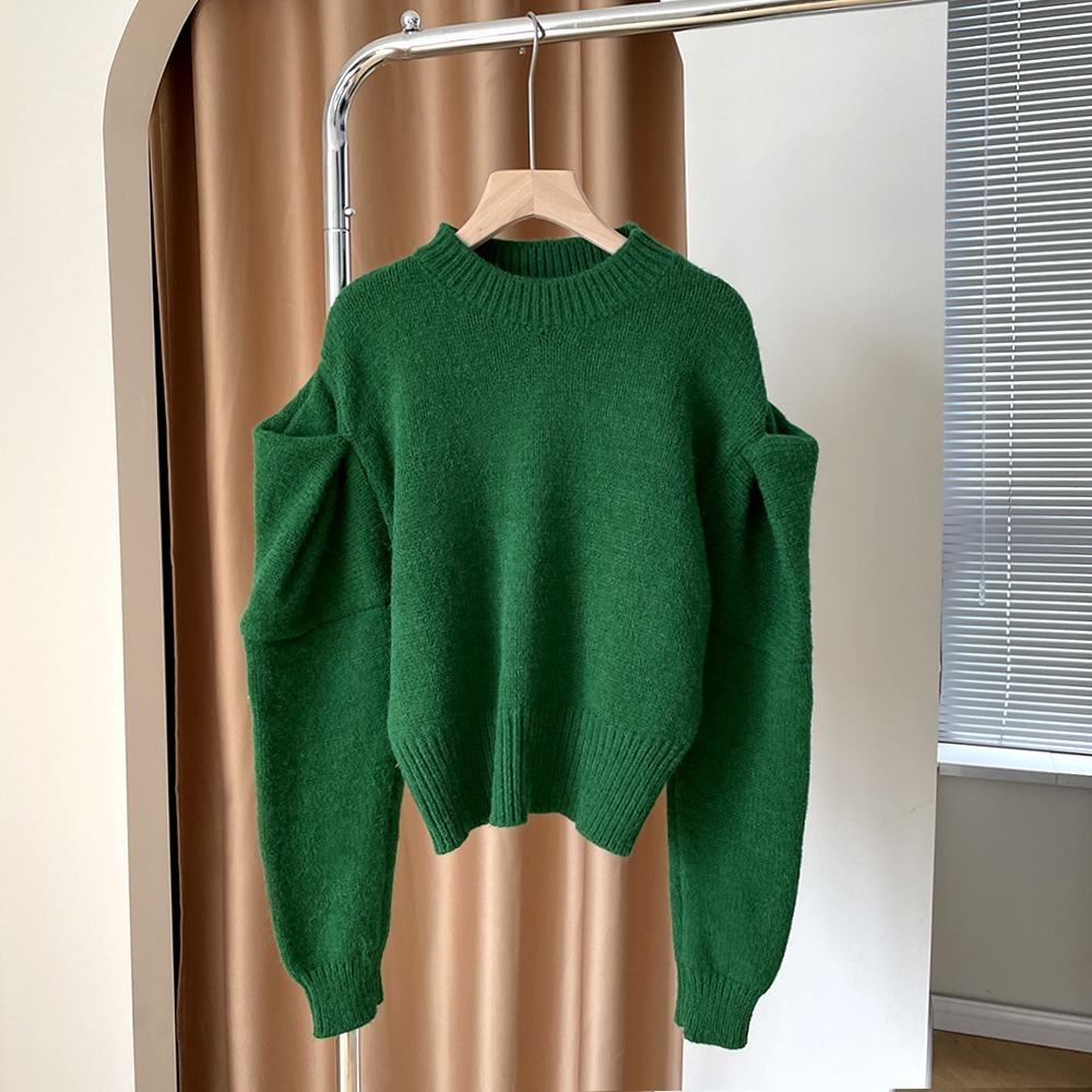 泡泡袖針織毛衣-細節圖6