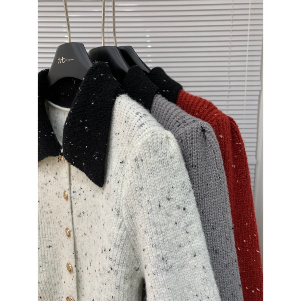 撞色針織上衣-細節圖5