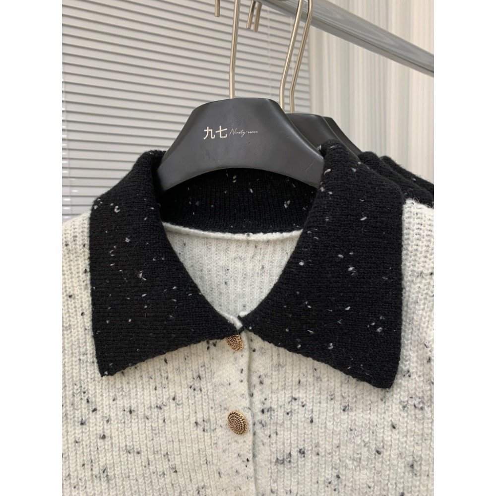 撞色針織上衣-細節圖6