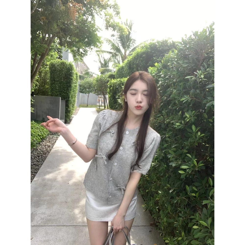 閃閃蝴蝶結上衣-三色｜TIAMTIAM-細節圖6