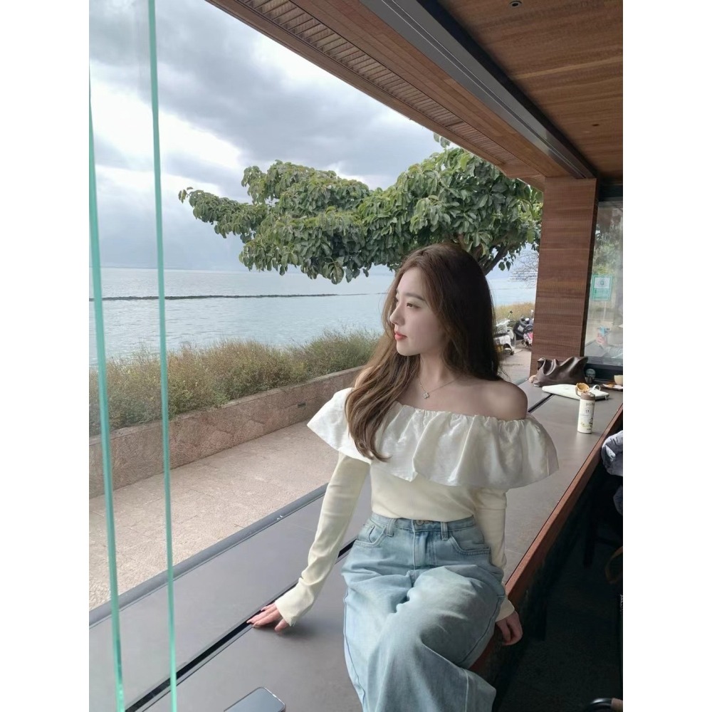 波浪珠光上衣-三色｜TIAMTIAM-細節圖4