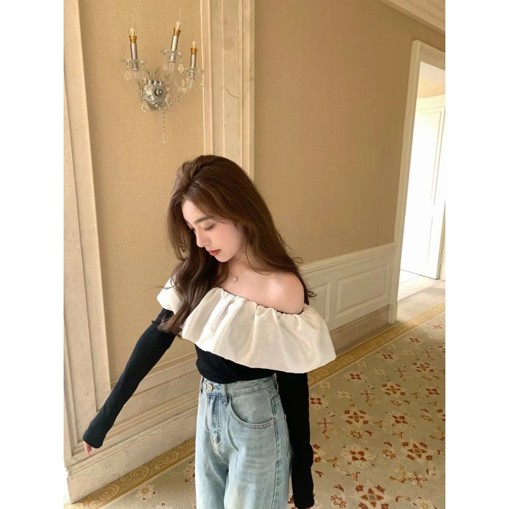 波浪珠光上衣-三色｜TIAMTIAM-細節圖5