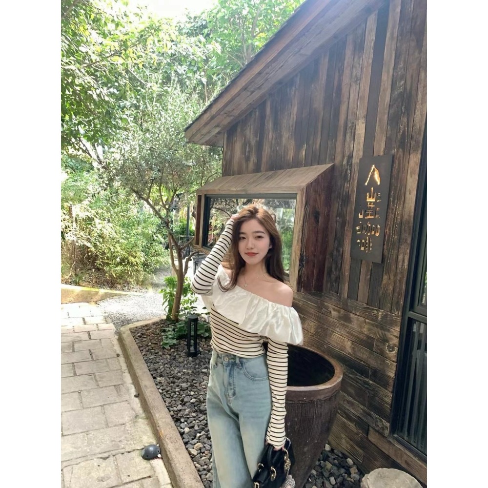 波浪珠光上衣-三色｜TIAMTIAM-細節圖10