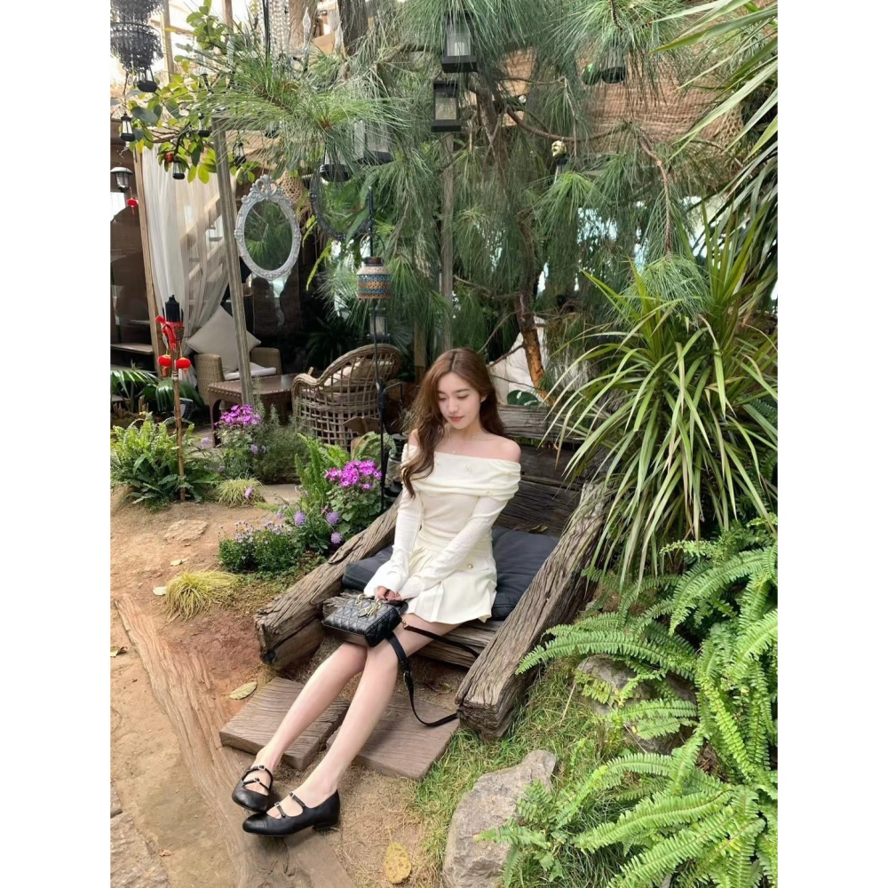 蝴蝶結皺褶上衣-三色｜TIAMTIAM-細節圖2