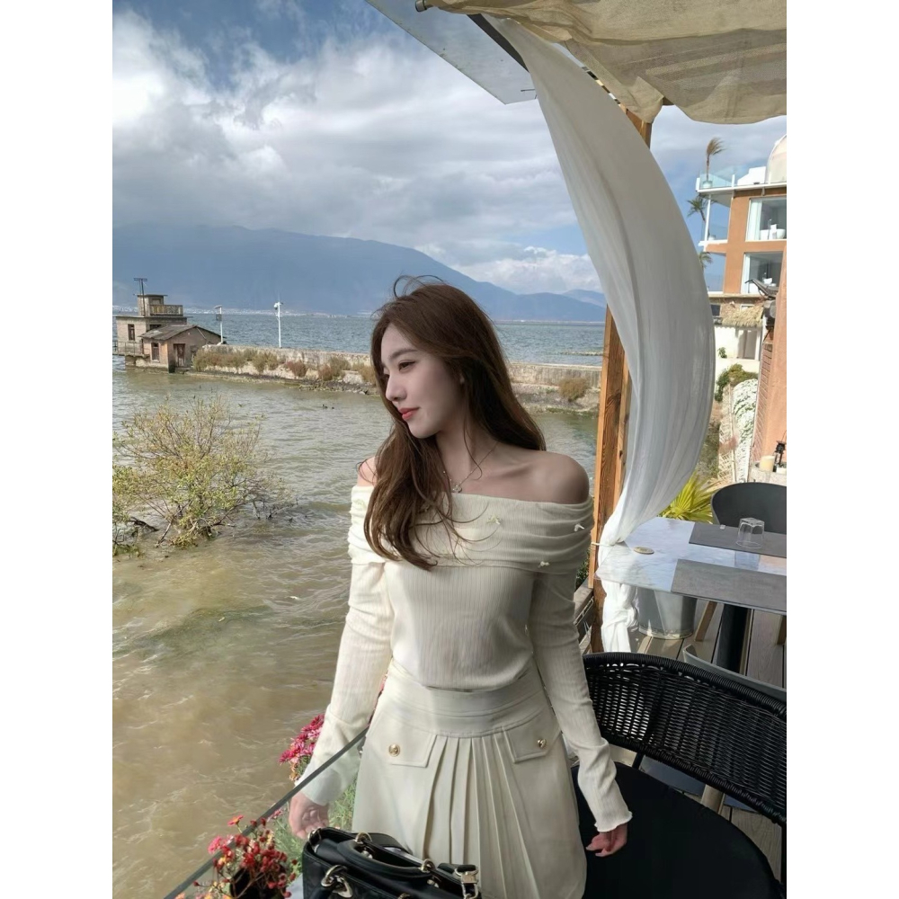 蝴蝶結皺褶上衣-三色｜TIAMTIAM-細節圖3