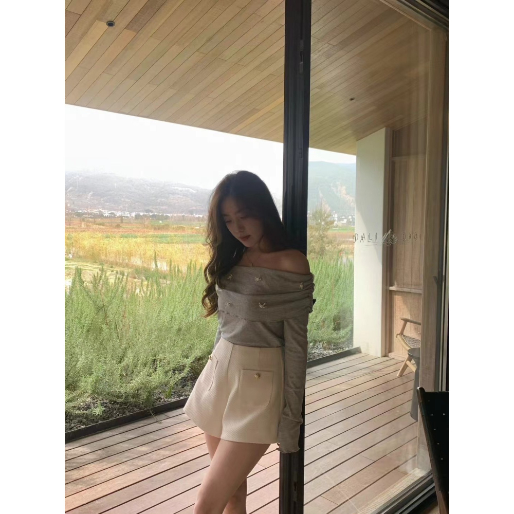 蝴蝶結皺褶上衣-三色｜TIAMTIAM-細節圖6