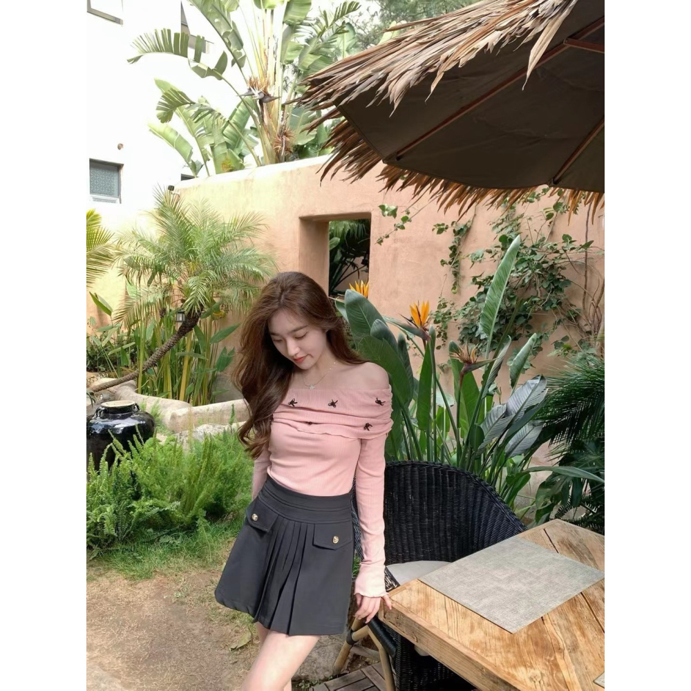 蝴蝶結皺褶上衣-三色｜TIAMTIAM-細節圖9