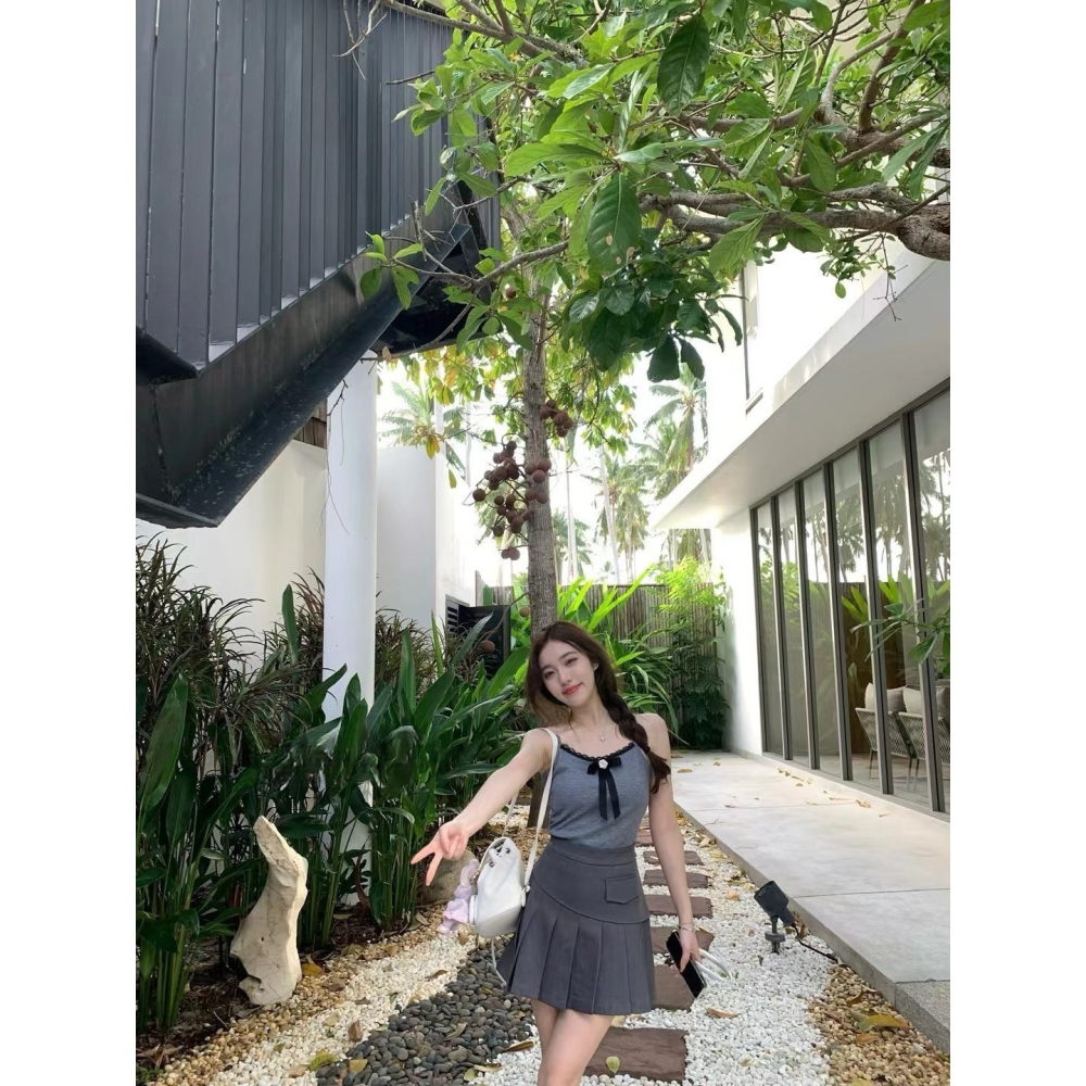 蝴蝶結小背心+外套-三色｜TIAMTIAM-細節圖6