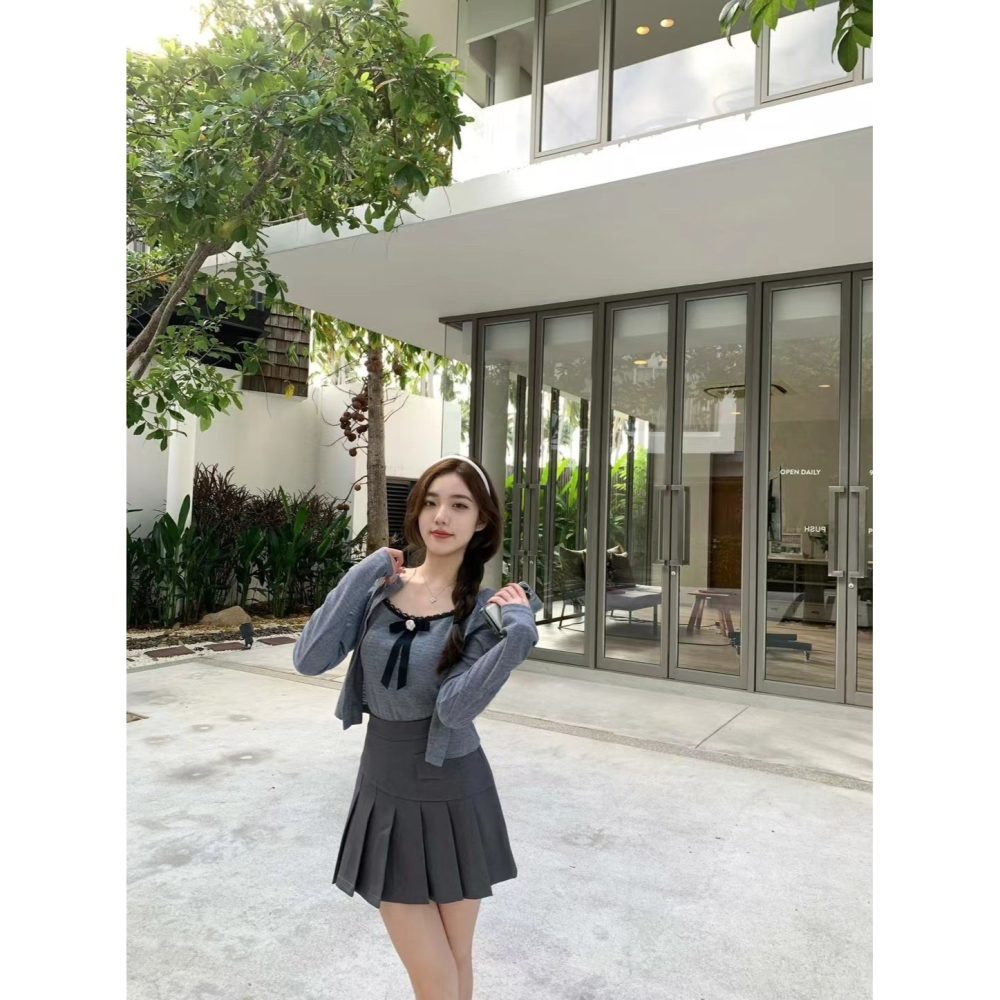 蝴蝶結小背心+外套-三色｜TIAMTIAM-細節圖8