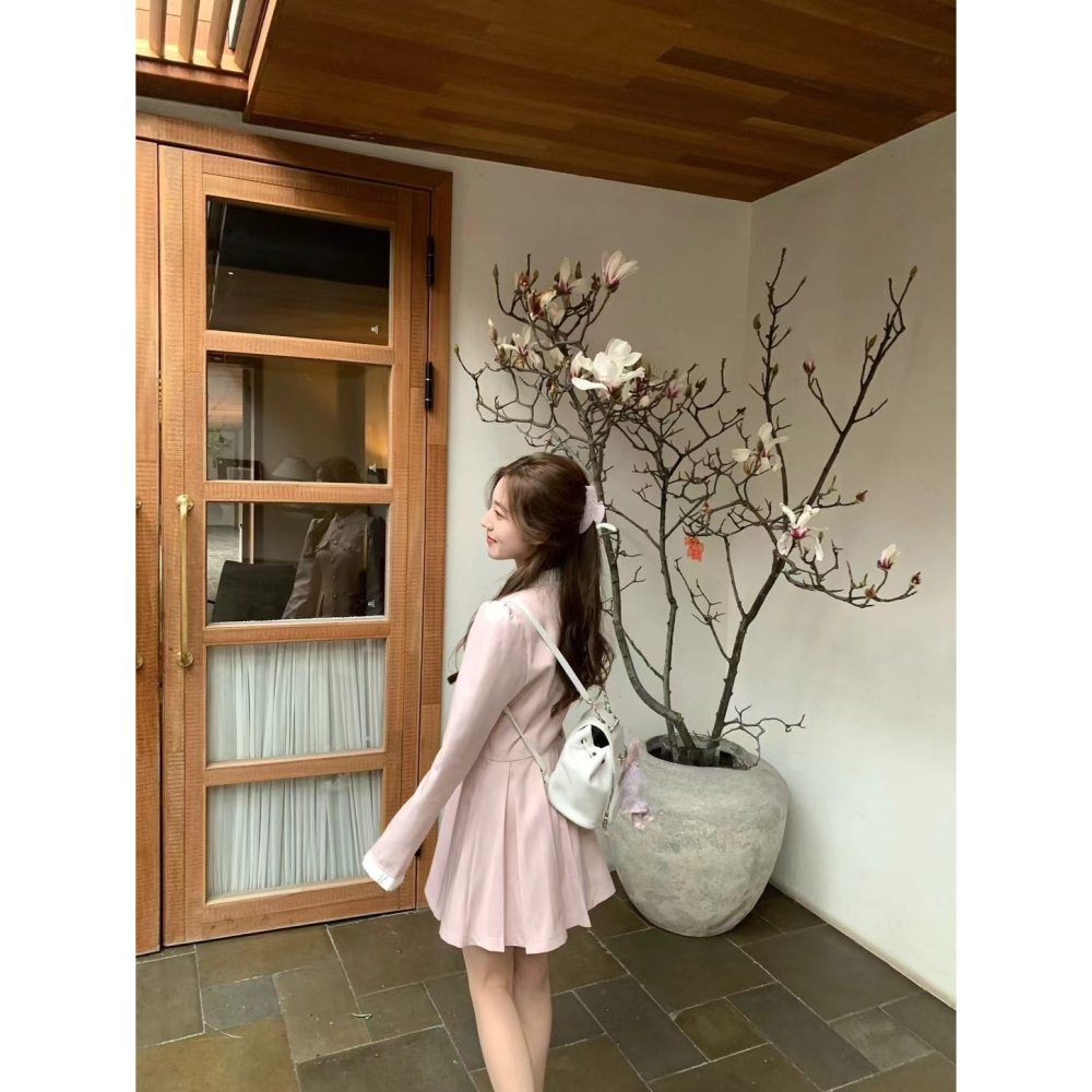 花邊小立領洋裝-三色｜TIAMTIAM-細節圖2