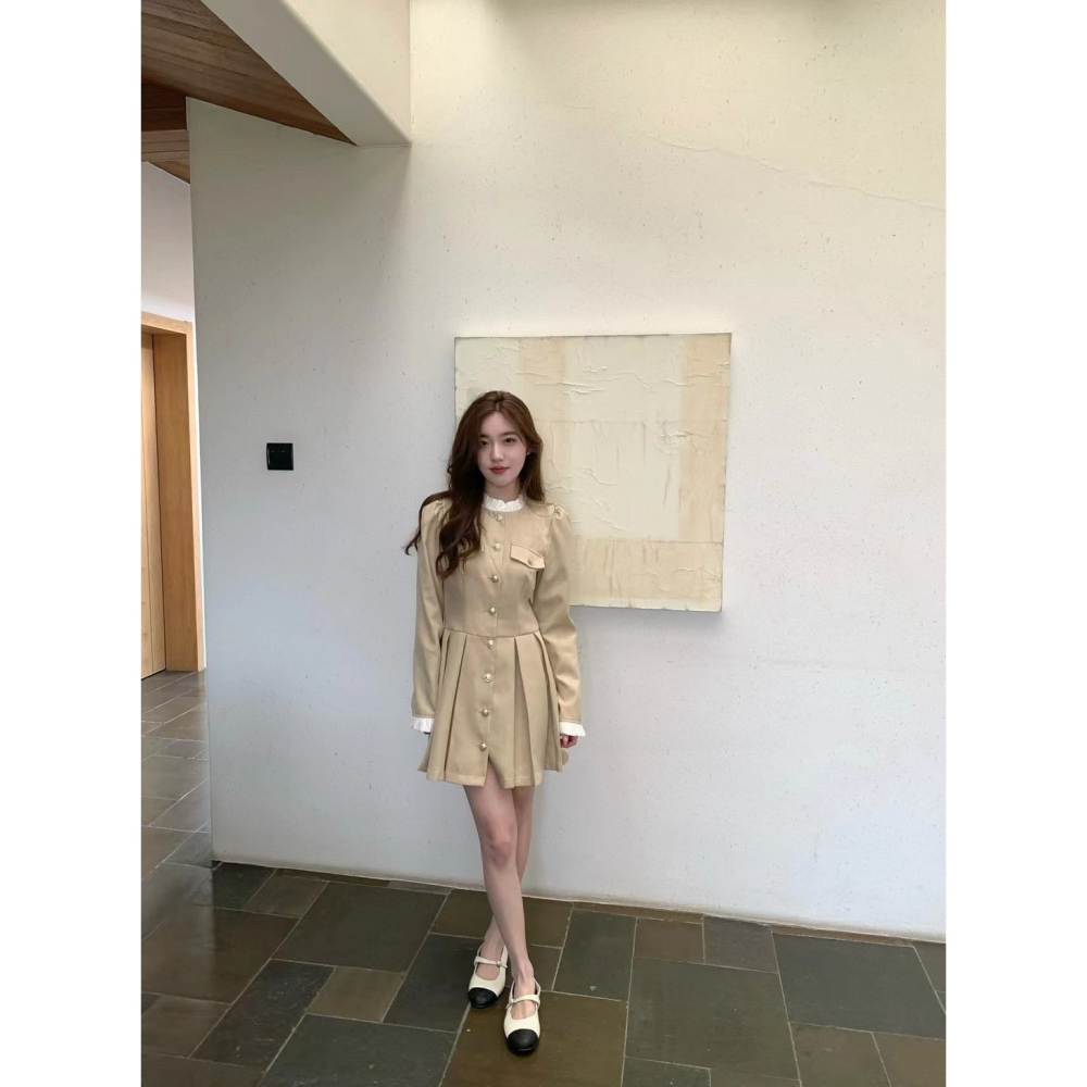 花邊小立領洋裝-三色｜TIAMTIAM-細節圖6