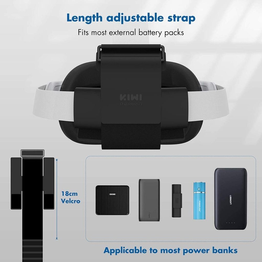 現貨 KIWI design 行動電源綁帶 適用 Meta Oculus Quest 3/2/原廠頭戴/KIWI頭戴-細節圖5