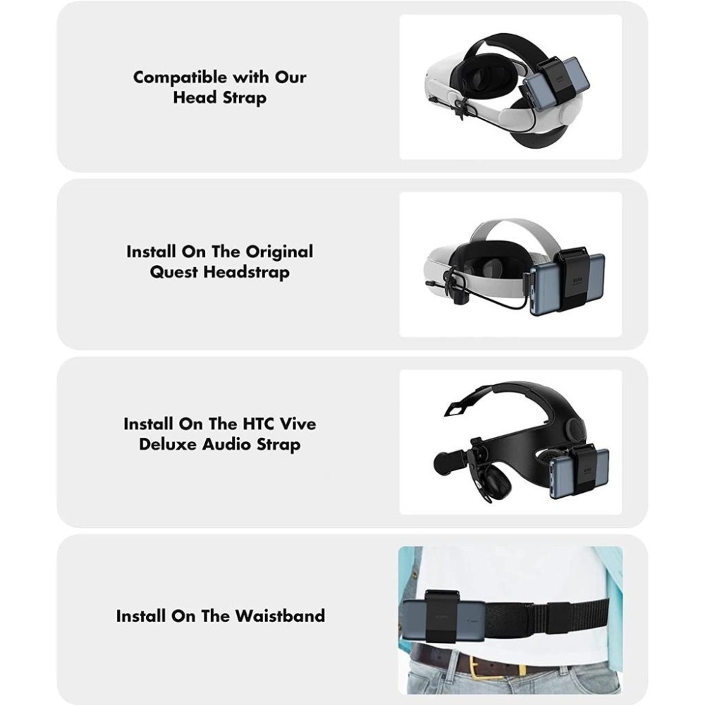 現貨 KIWI design 行動電源綁帶 適用 Meta Oculus Quest 3/2/原廠頭戴/KIWI頭戴-細節圖6
