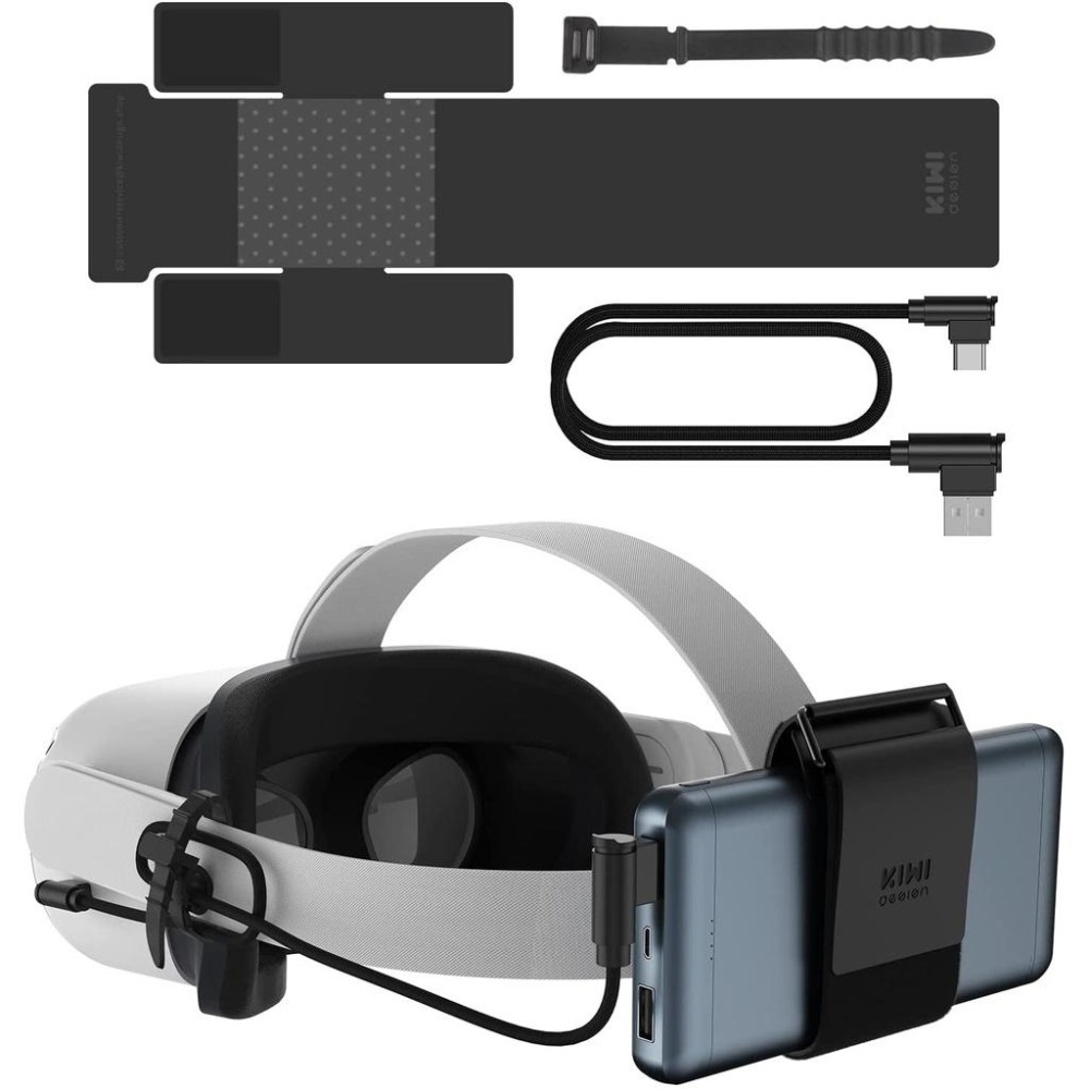 現貨 KIWI design 行動電源綁帶 適用 Meta Oculus Quest 3/2/原廠頭戴/KIWI頭戴-細節圖9