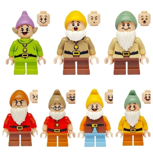 樂高 LEGO 43242 白雪公主小屋 七個小矮人 小矮人 人偶 全新