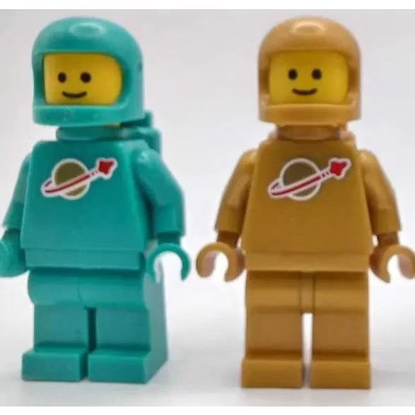 樂高 LEGO 21358 宇航員 珍珠金色 深松石綠色 太空人 扭蛋機 人偶 全新-規格圖1