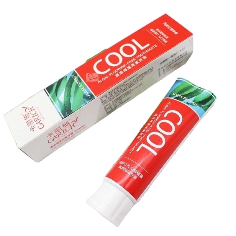 【免運】綠葉愛生活卡麗施清涼海藻牙膏無氟200g龍井薄荷清新口氣呵護口腔 【24H寄出】-細節圖2