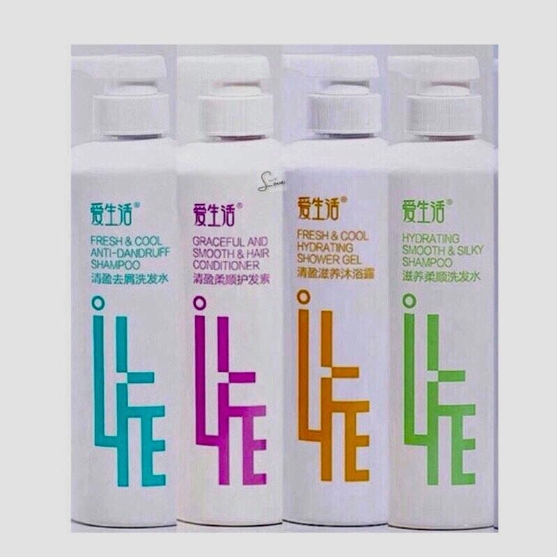 【綠葉】 愛生活 洗髮 沐浴 輕盈去屑 滋養柔順洗髮水 輕盈滋養沐浴露 500g-細節圖2