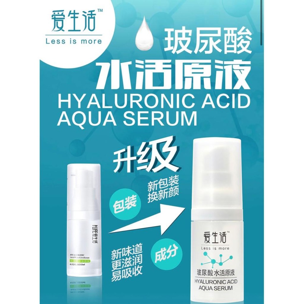 【綠葉】愛生活 希諾絲 尿酸水活原液15ml 玻尿酸 精華液 天然植物萃取 保濕 滋潤 補水💦-細節圖5