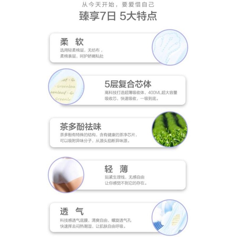 【免運】綠葉愛生活 臻享7日 衛生棉【粉色包裝 超薄迷你日用棉柔】 【24H寄出】-細節圖8