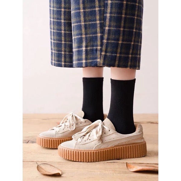 Beneddy棉質素色長襪/中襪/短襪（3色）-細節圖5