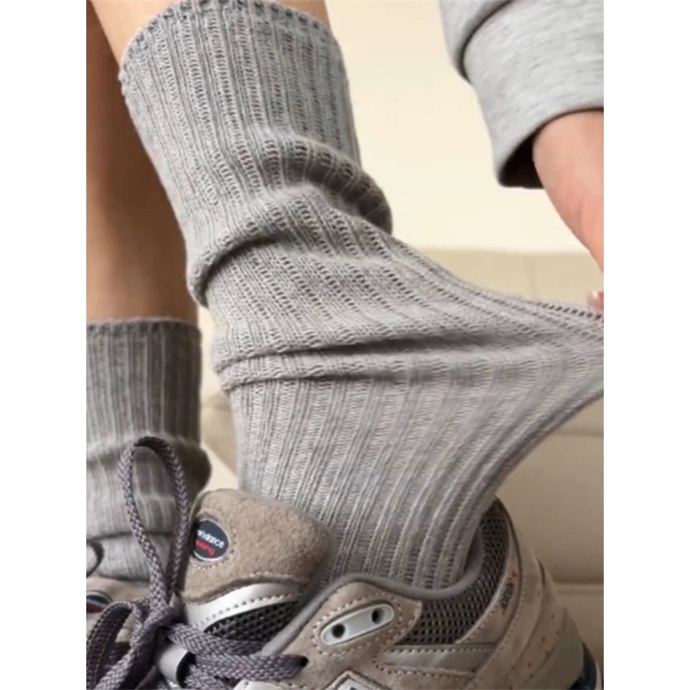 簡約百搭堆堆韓系襪子-細節圖2