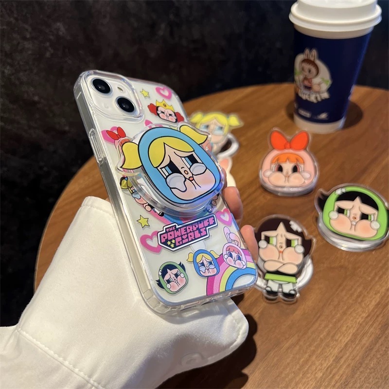 飛天小女警iPhone手機殼+哭娃支架 A-D款-細節圖8