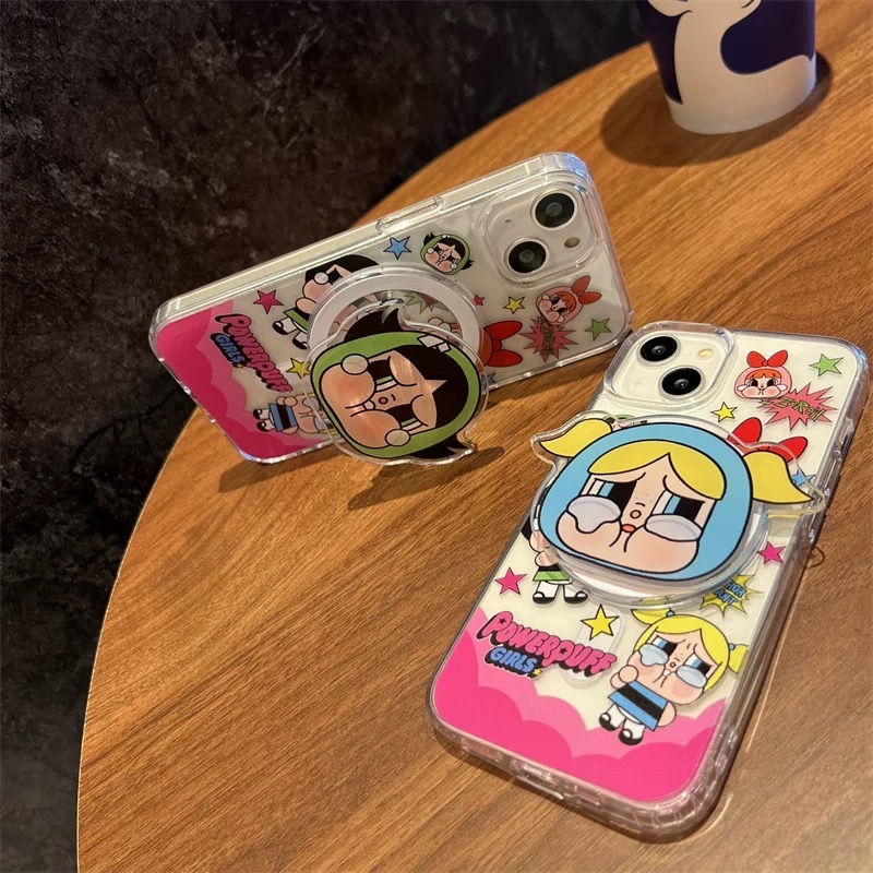 飛天小女警iPhone手機殼+哭娃支架 A-D款-細節圖11