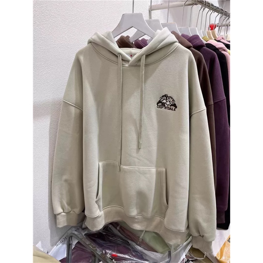 韓國休閒寬鬆奇奇蒂蒂帽tee-細節圖3