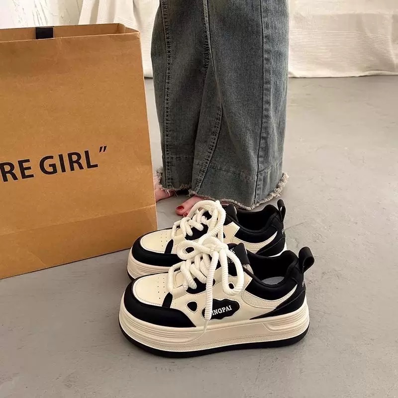 韓系爆款厚底小白鞋-細節圖2