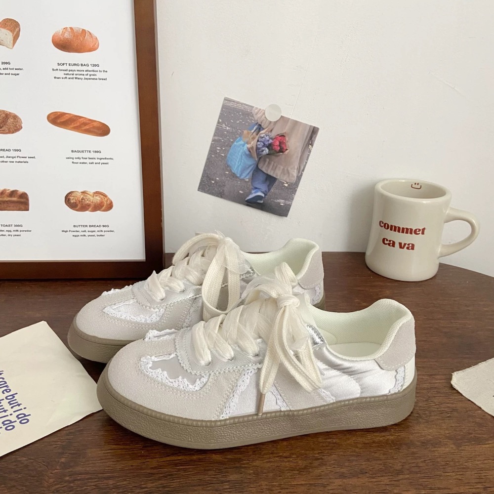 高顏值 軟Q底蕾絲德訓休閒鞋-細節圖4