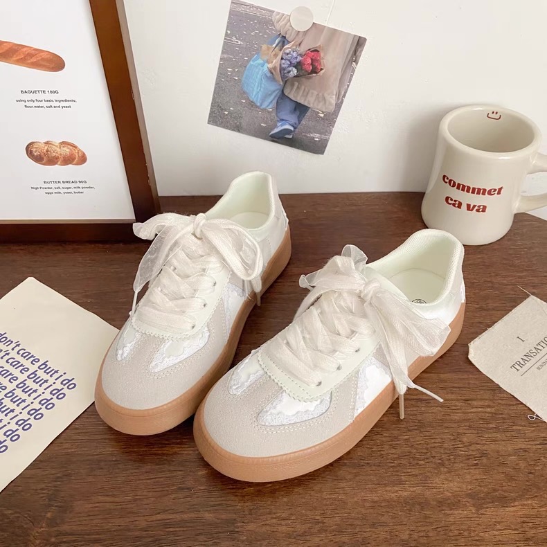 高顏值 軟Q底蕾絲德訓休閒鞋-細節圖8