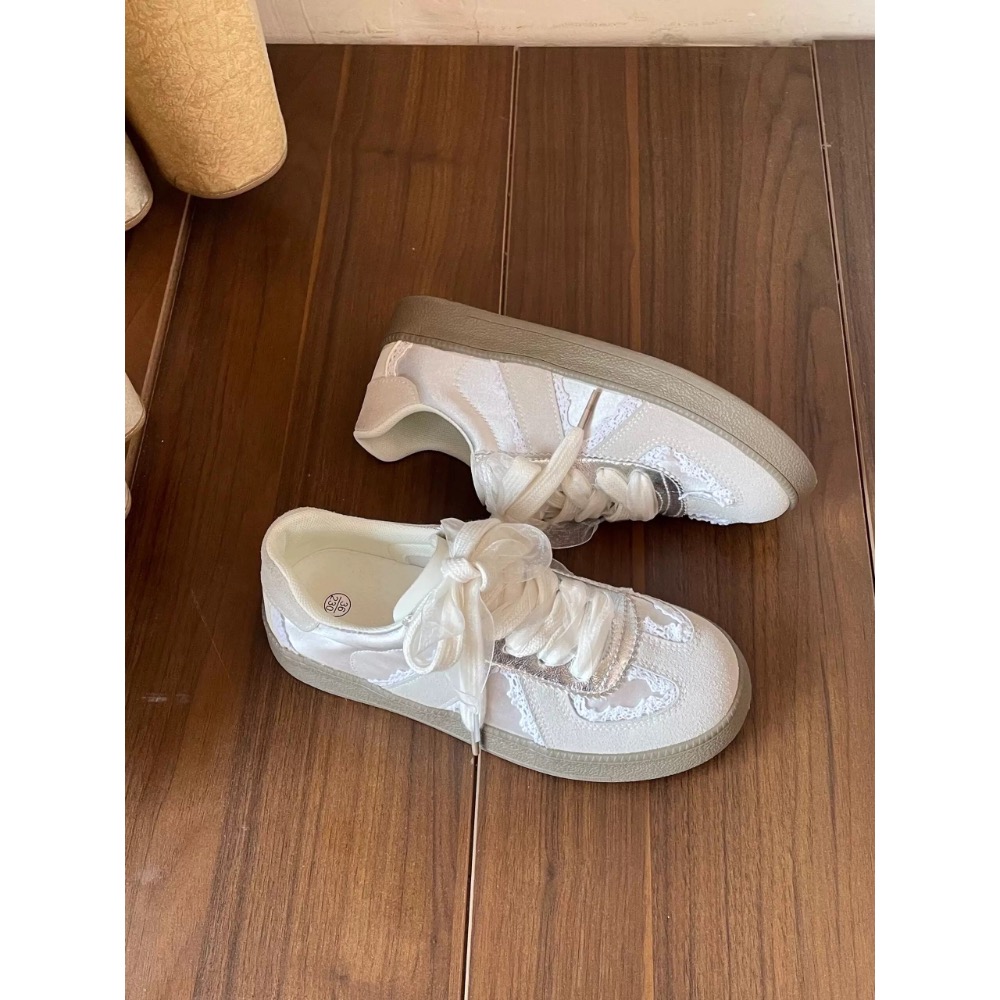 高顏值 軟Q底蕾絲德訓休閒鞋-細節圖9