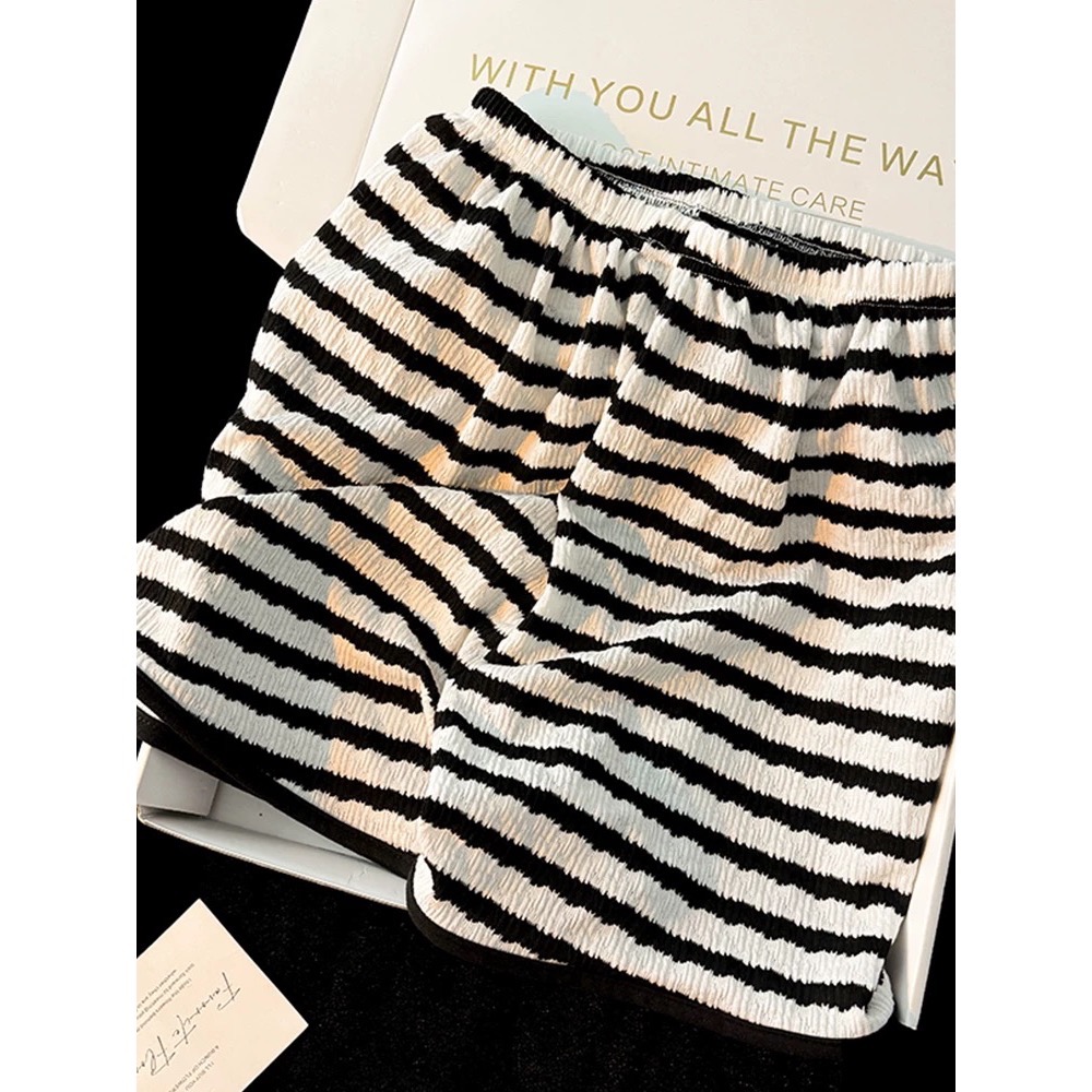 吊帶條紋睡衣純欲風家居服套裝 #自帶胸墊-細節圖6