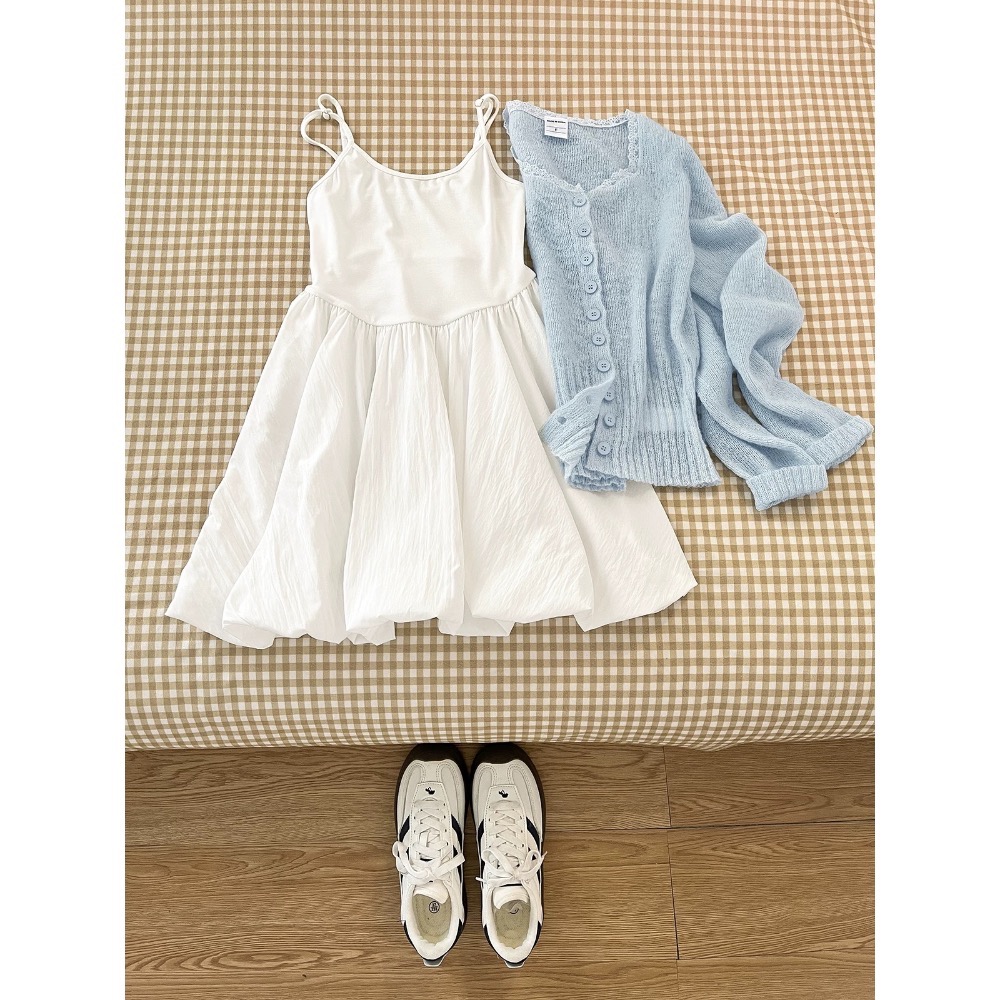 #心動約會裝！  夏季多巴胺寶寶藍針織開衫-細節圖3