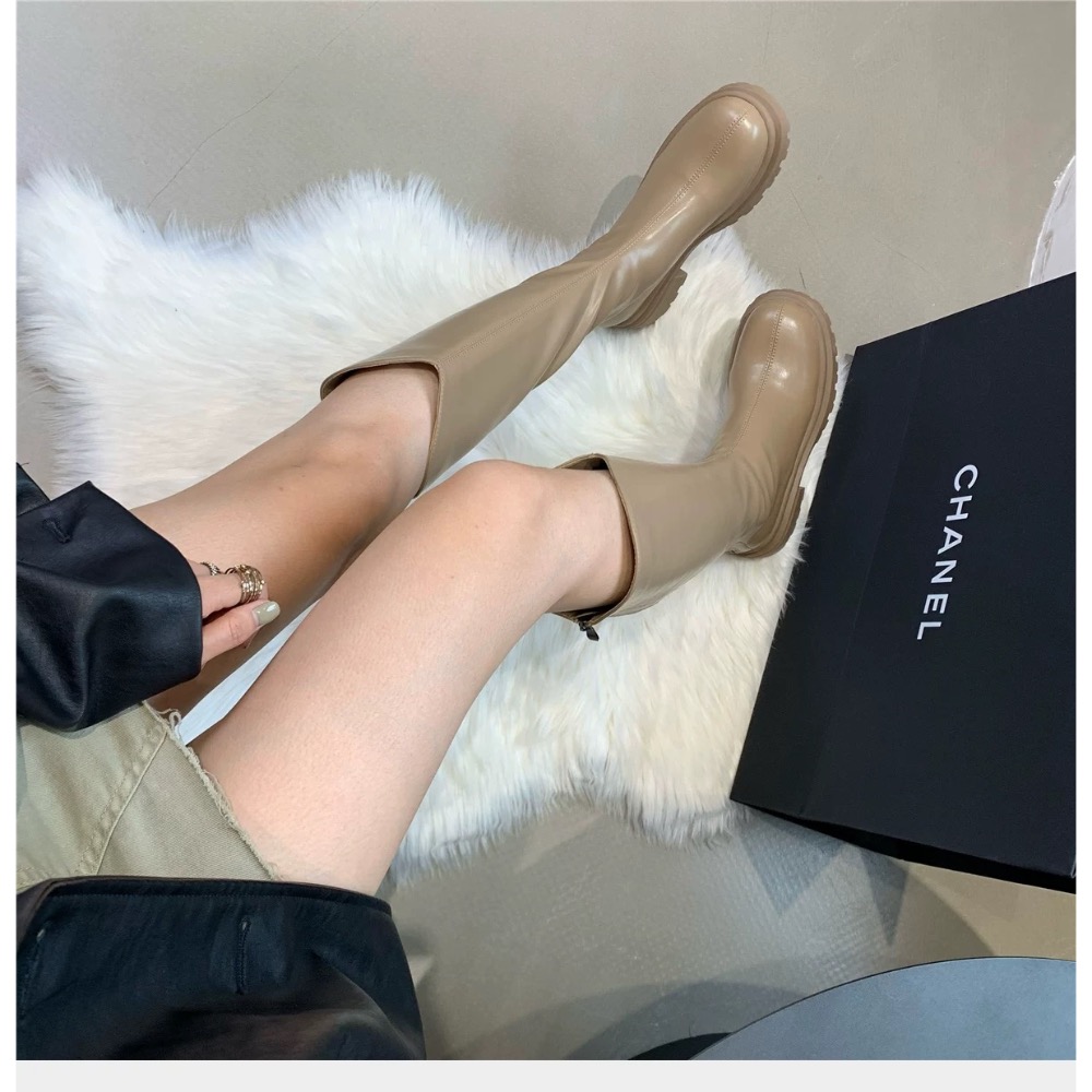 穿搭必備 顯瘦V口長靴-細節圖7