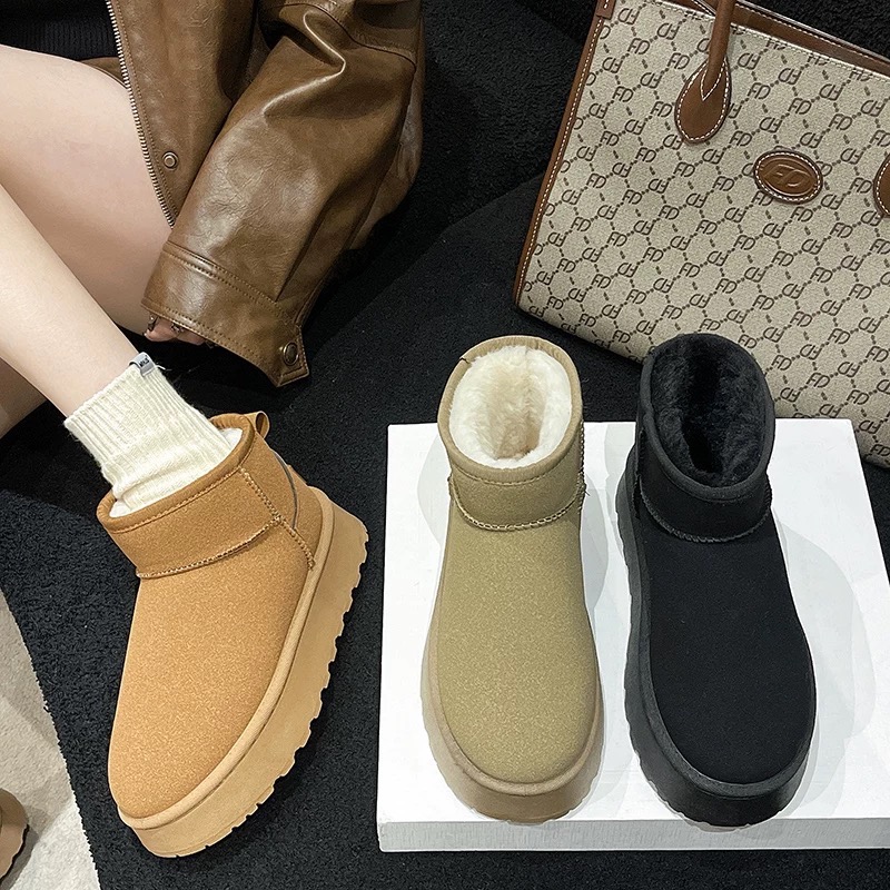 保暖厚底雪地靴-細節圖2