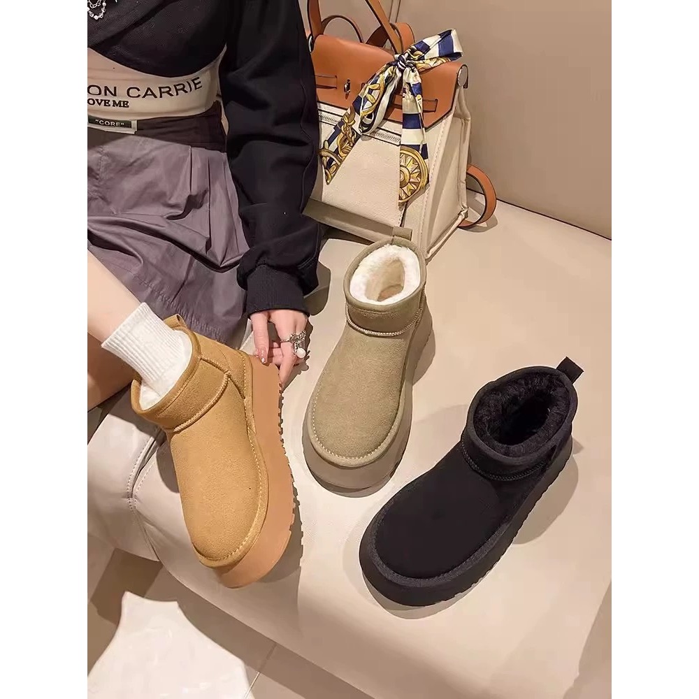 保暖厚底雪地靴-細節圖5