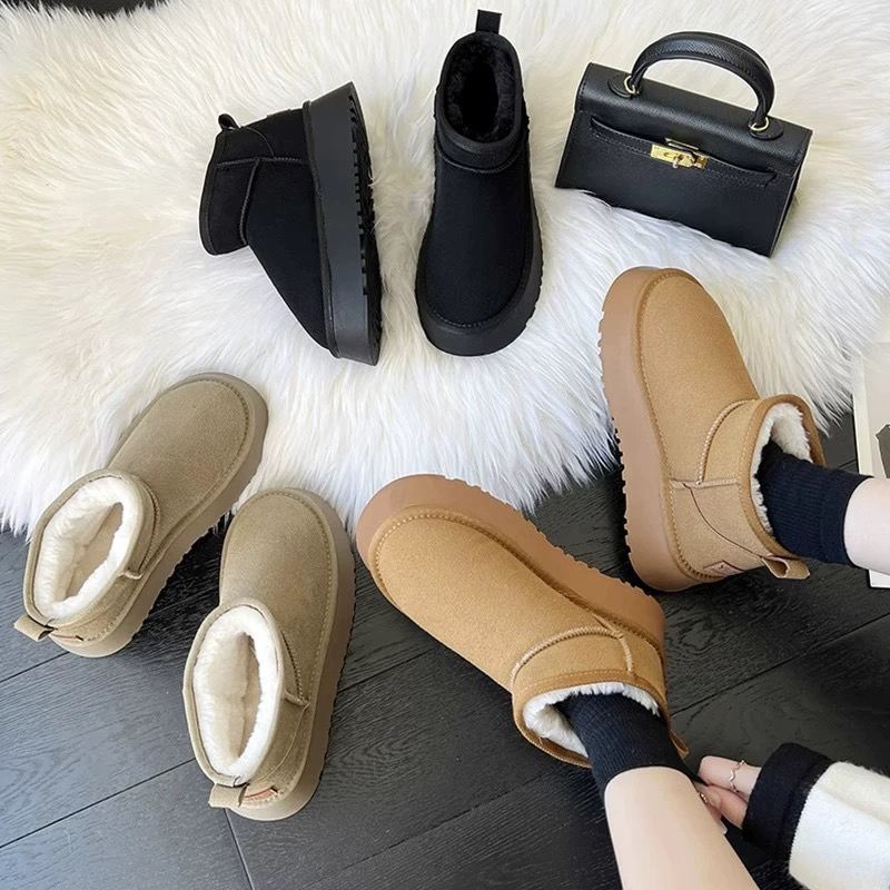 保暖厚底雪地靴-細節圖6