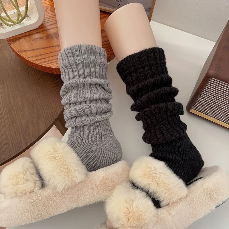 百搭#必備的堆堆襪！針織襪 #踩腳襪-細節圖3