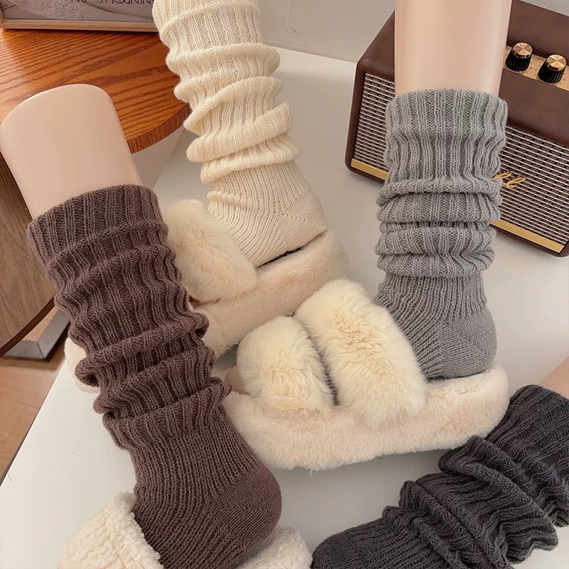 百搭#必備的堆堆襪！針織襪 #踩腳襪-細節圖4