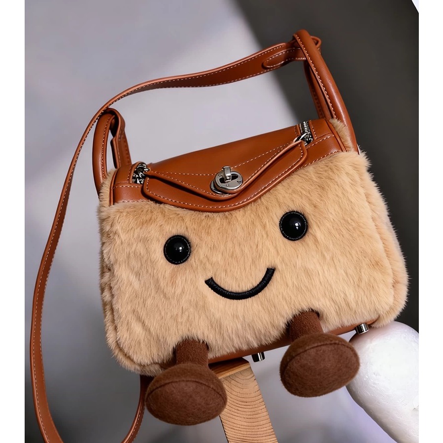 可愛卡通毛絨絨MINI包-細節圖2