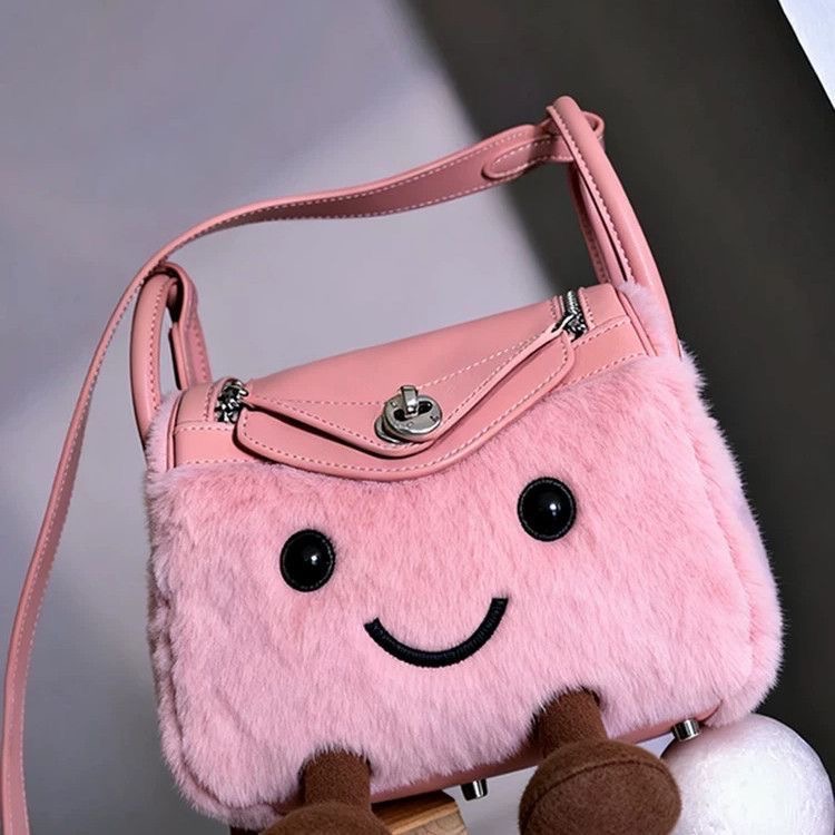 可愛卡通毛絨絨MINI包-細節圖3
