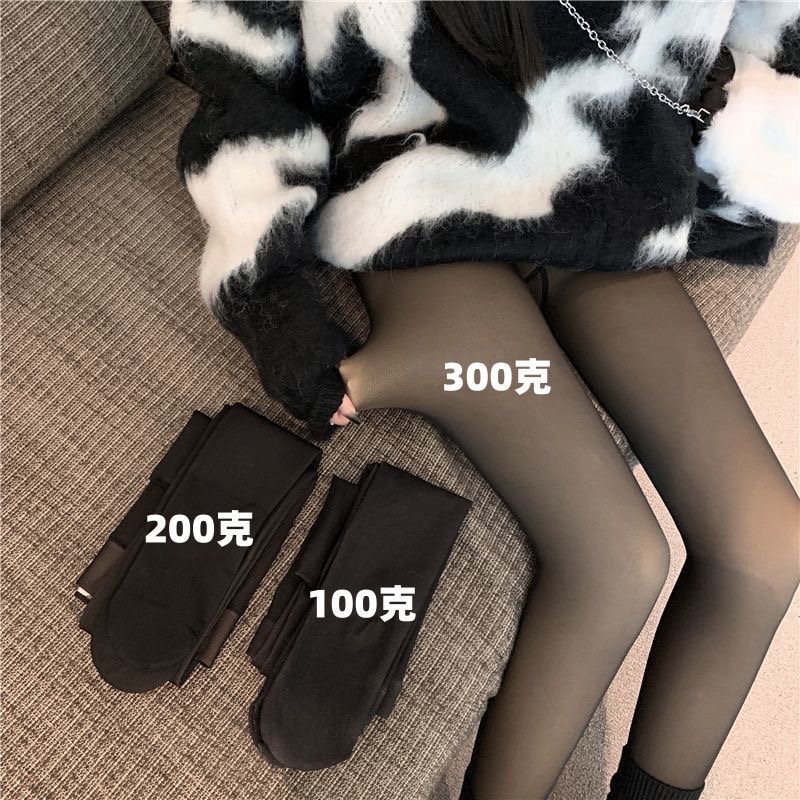 #冬天當辣妹 必買 黑透膚#光腿神器⚡️加絨加厚-細節圖7